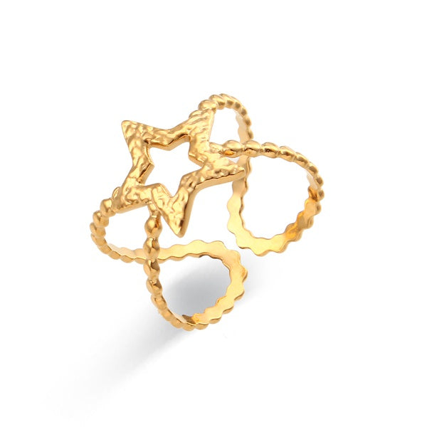Stainless Steel Open Ring, various styles - SoCuteb2b