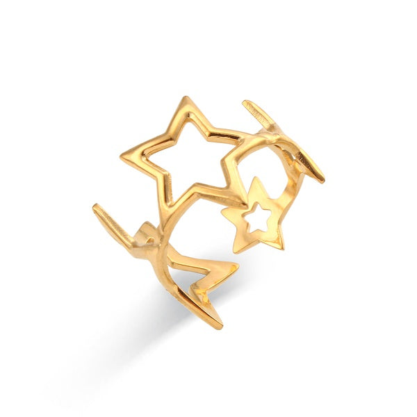 Stainless Steel Open Ring, various styles - SoCuteb2b
