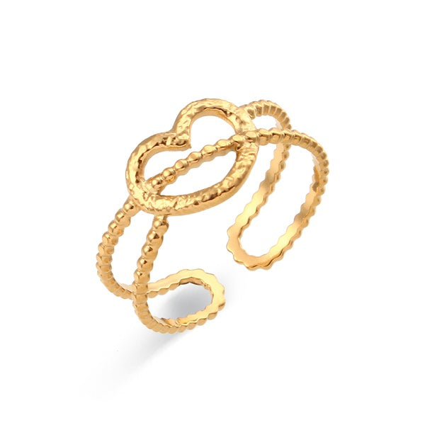 Stainless Steel Open Ring, various styles - SoCuteb2b