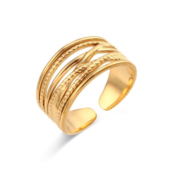 Stainless Steel Open Ring, various styles - SoCuteb2b