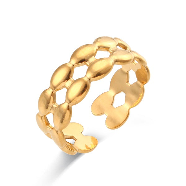 Stainless Steel Open Ring, various styles - SoCuteb2b