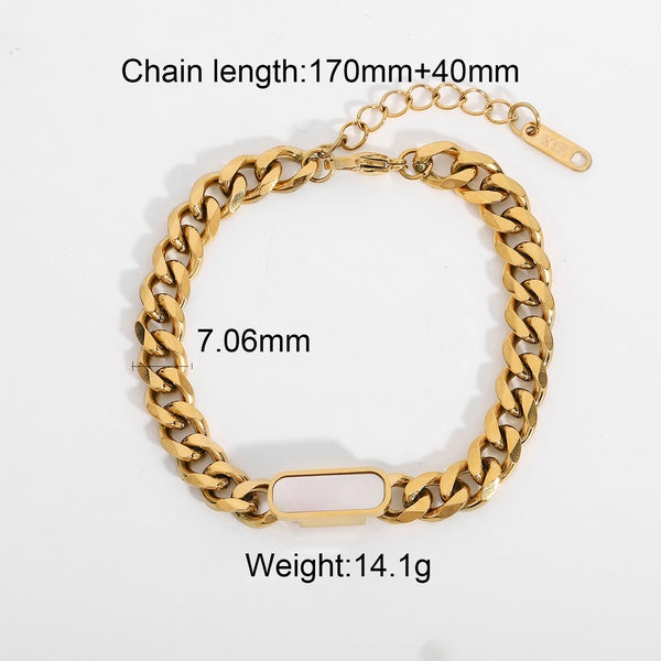 Cuban Retro Gold Plated 18k Vacuum Stainless Steel Bracelet - SoCuteb2b