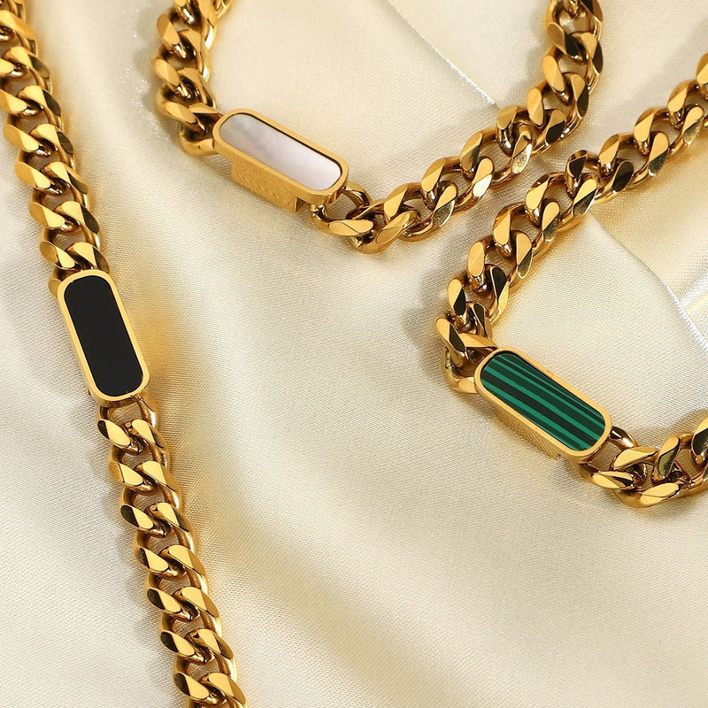 Cuban Retro Gold Plated 18k Vacuum Stainless Steel Bracelet - SoCuteb2b