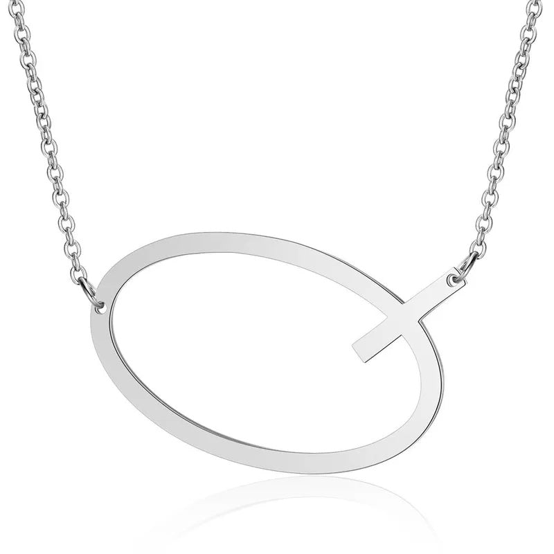 Shiny pendant with Monogram, pack of 1 piece