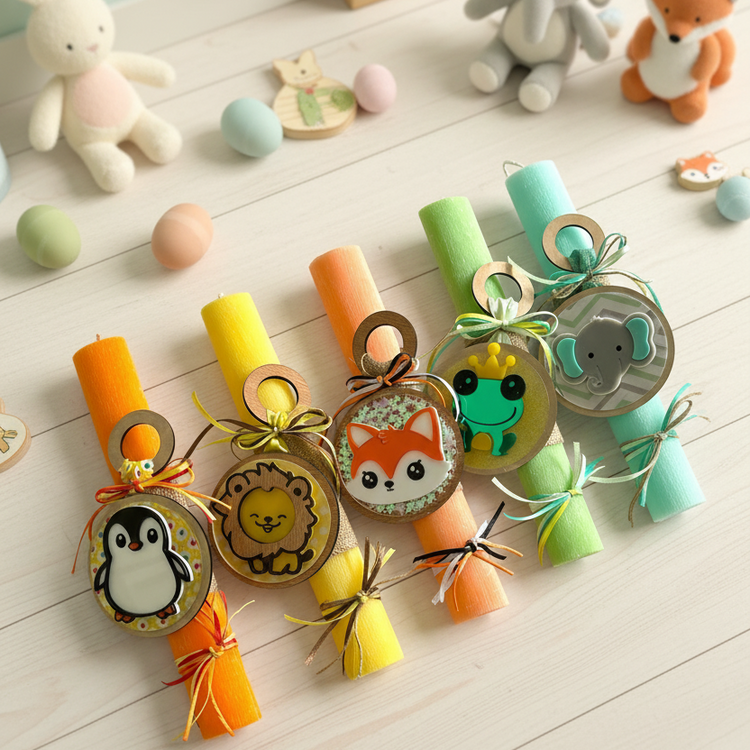 Συλλογή χειροποίητων πασχαλινών λαμπάδων Easter Candles Collection χονδρική – So Cute by Dimi