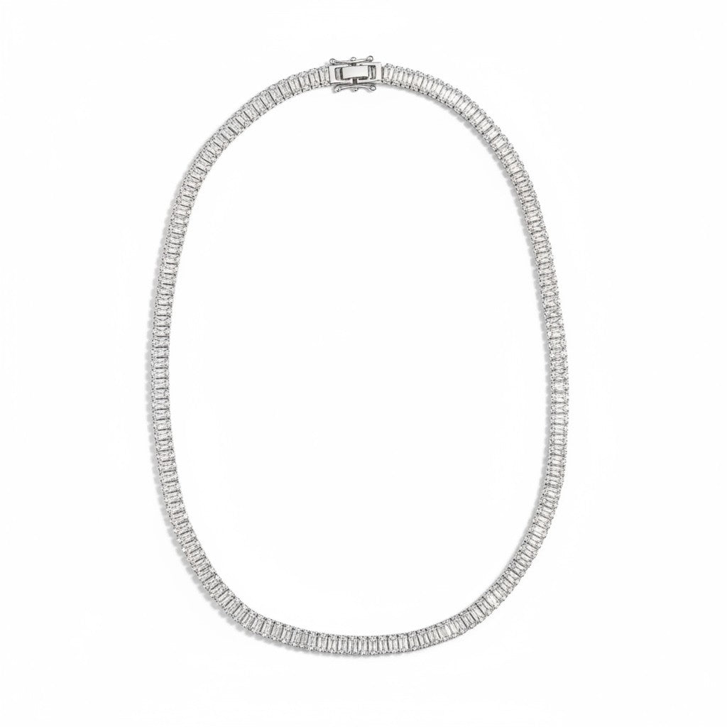 Ατσάλινο κολιέ με ζιργκόν Evening Line χονδρική So Cute by Dimi