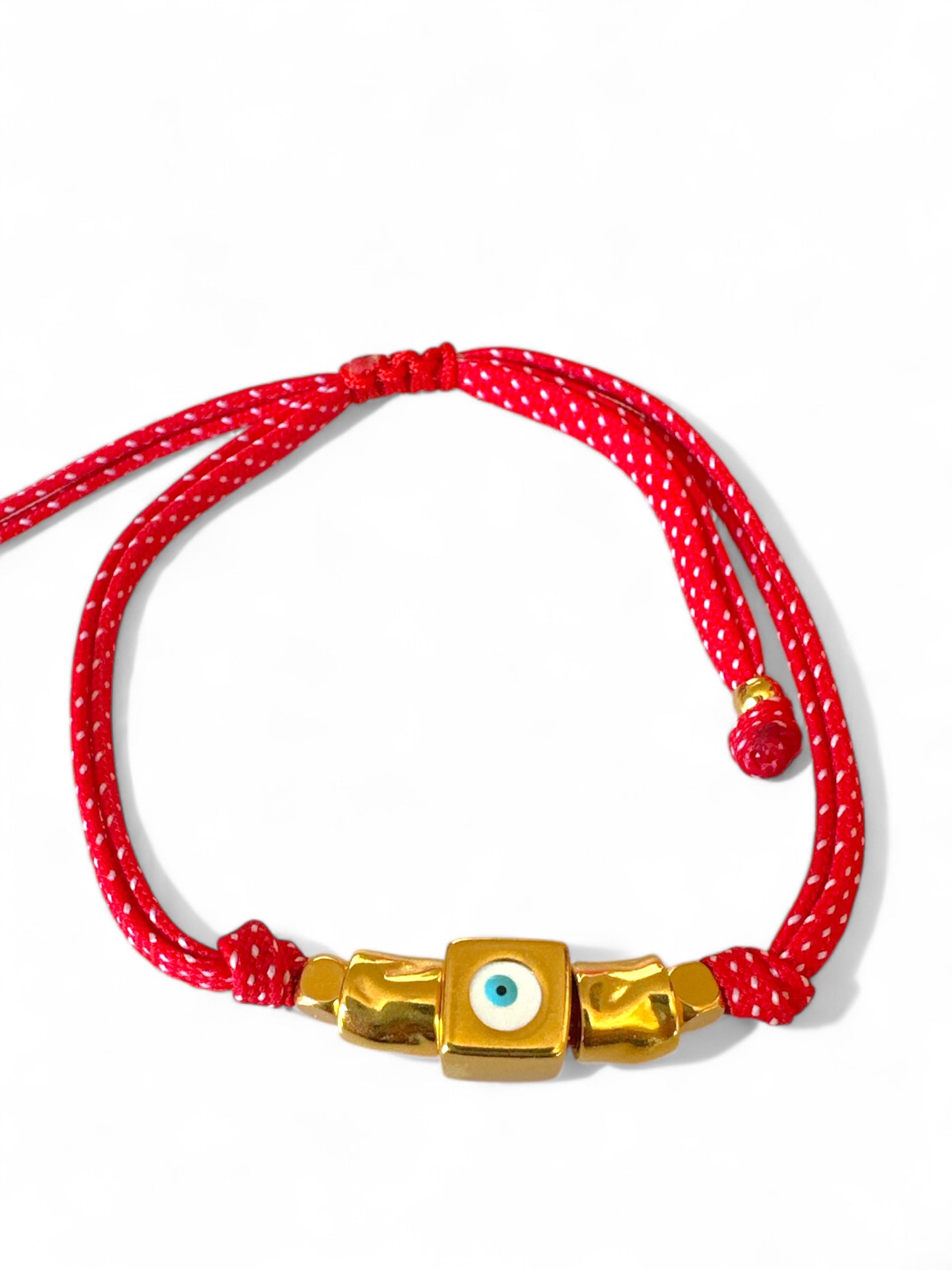 Χειροποίητο βραχιόλι Μάρτης με κύβο μάτι So Cute by Dimi – κωδ. 1-501-2860