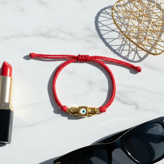 Χειροποίητο βραχιόλι Μάρτης με κύβο μάτι So Cute by Dimi – κωδ. 1-501-2860