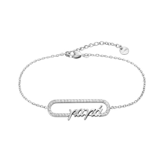 Ατσάλινο βραχιόλι γιαγιά με ζιργκόν Napa Grandma Bracelet So Cute by Dimi