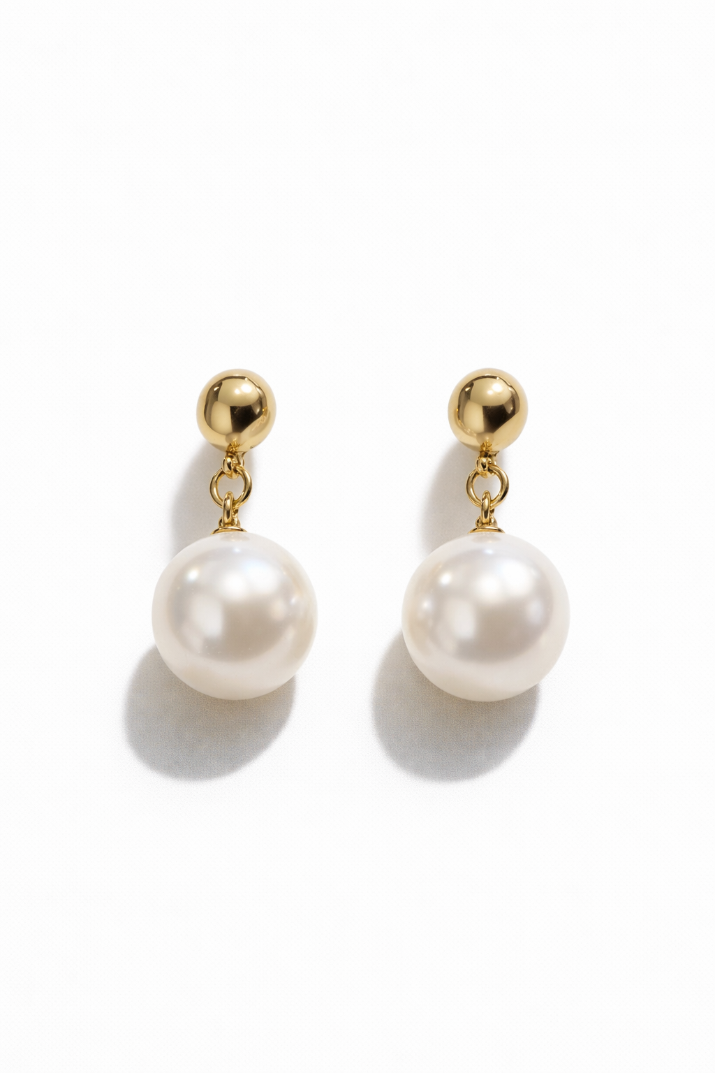 Ατσάλινα mini σκουλαρίκια με πέρλα Éclat Pearl Mini Earrings So Cute by Dimi
