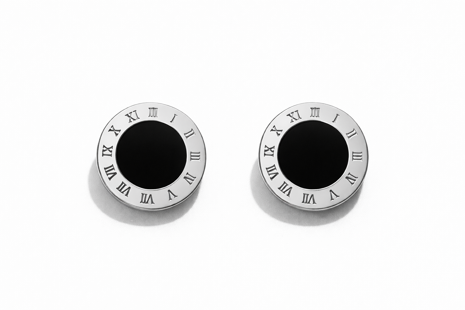 Numeral Pearl Stud Earrings stainless steel σκουλαρίκια με φίλντισι και λατινικούς αριθμούς – So Cute by Dimi