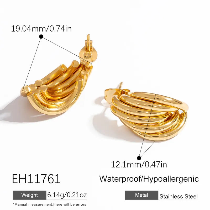 Elegant Infinity 304 Stainless Steel Ear Studs