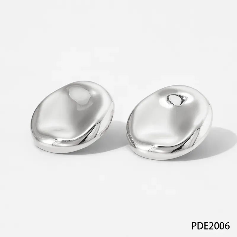 Lady Geometric Plating Stainless Steel Ear Studs