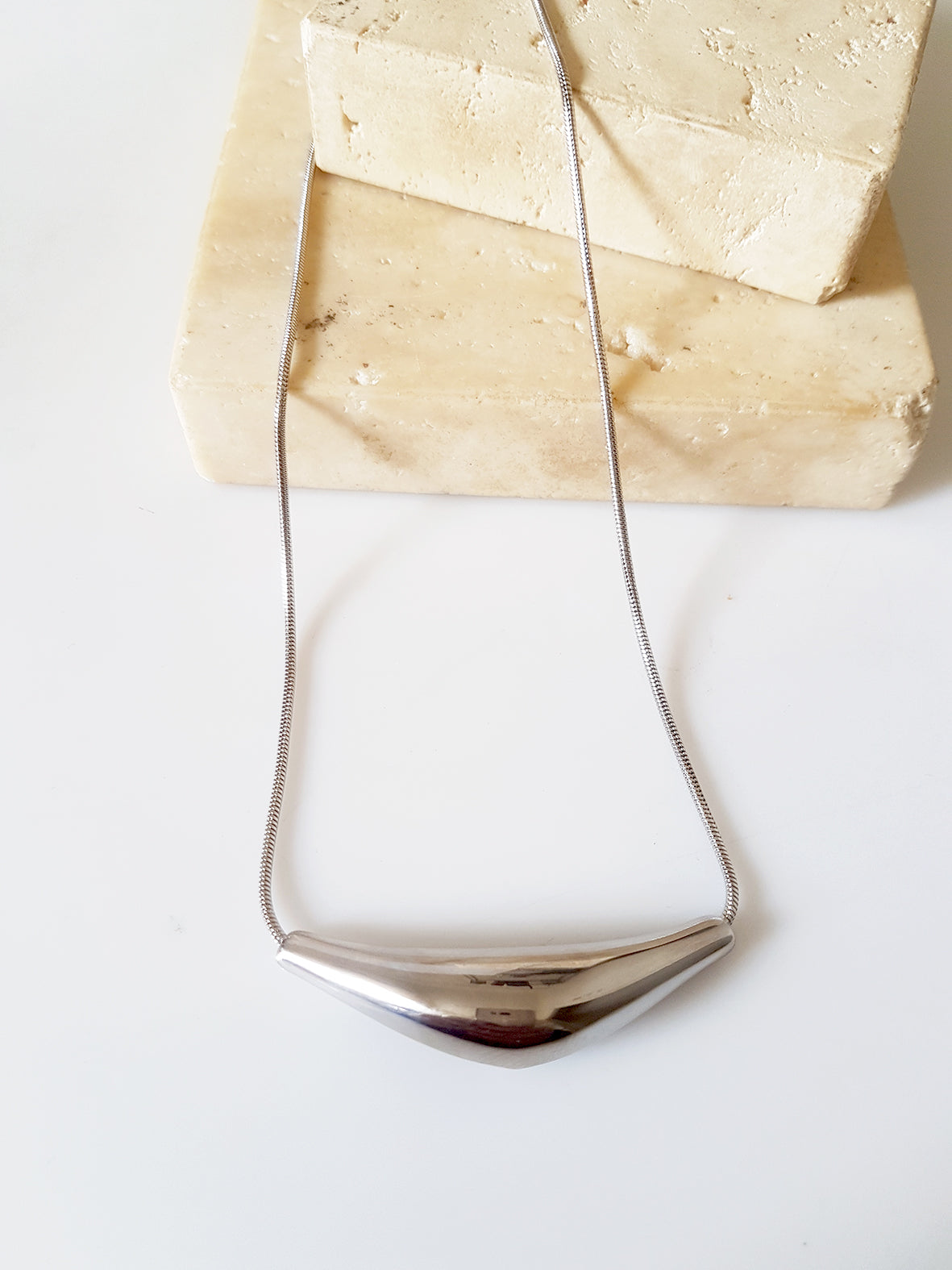 Minimal stainless steel necklace