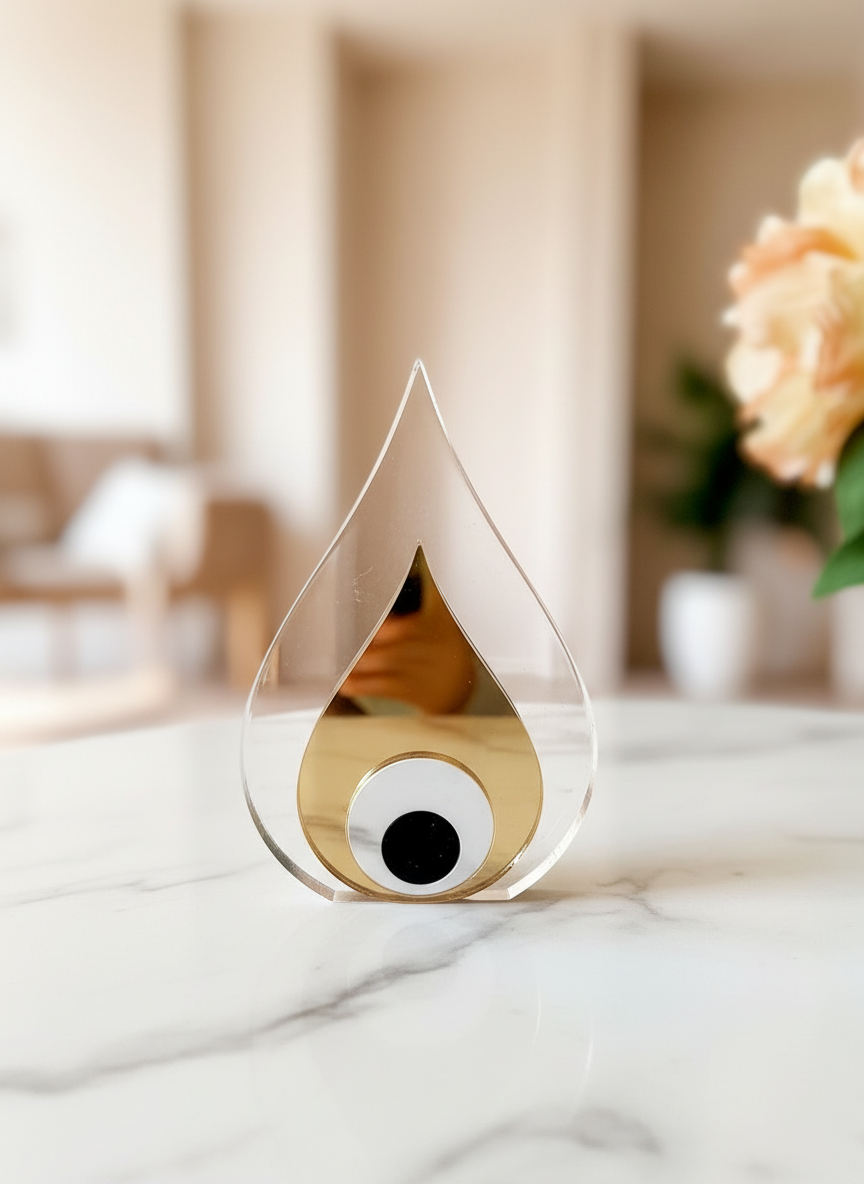 🤍✨Επιτραπέζιο γούρι μικρή σταγόνα με μάτι