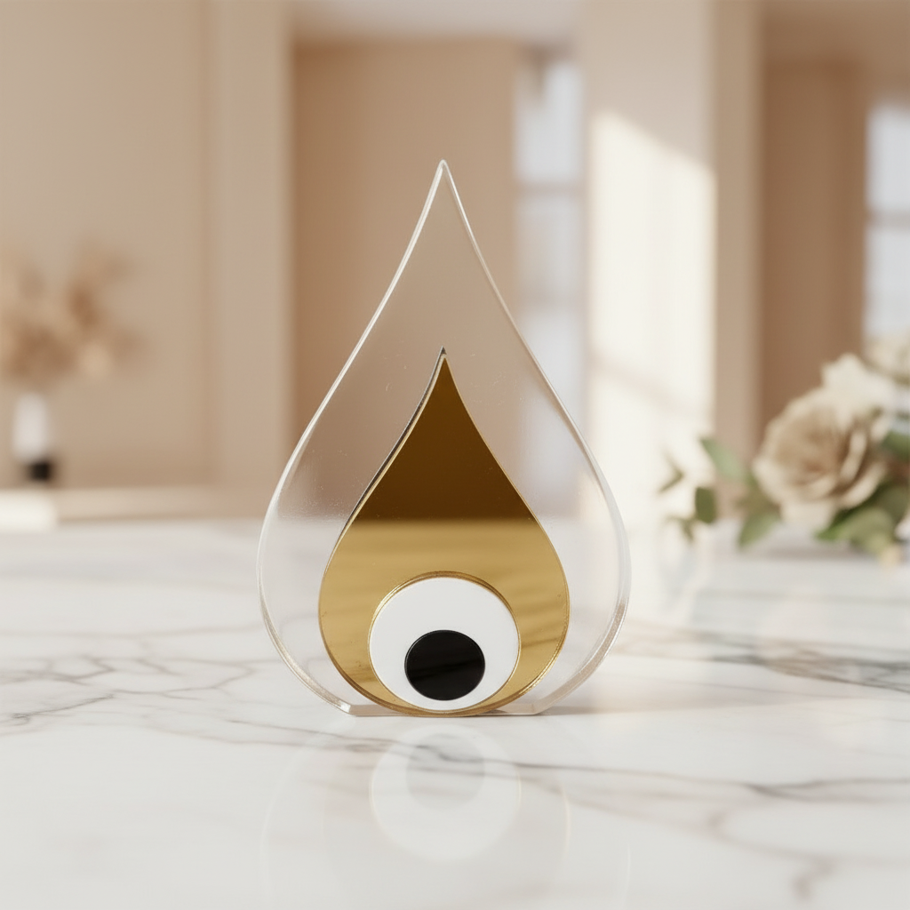 🤍✨Επιτραπέζιο γούρι μικρή σταγόνα με μάτι