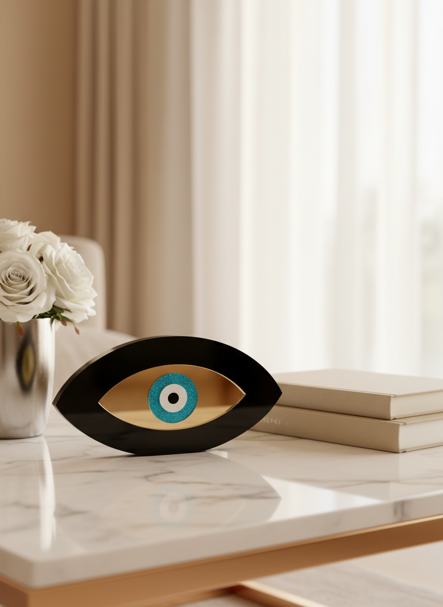 Επιτραπέζιο γούρι μάτι plexiglass σε βάση για χονδρική – So Cute by Dimi