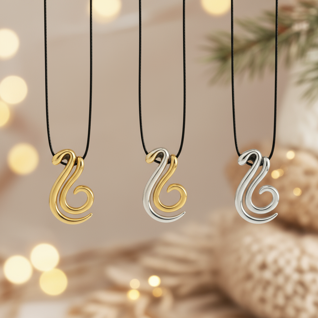 Κολιέ Γούρι Χονδρική 2026 με Διπλό Μοτίφ | So Cute by Dimi