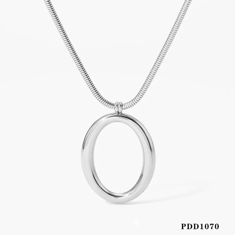 304 Stainless Steel O-shaped Necklace