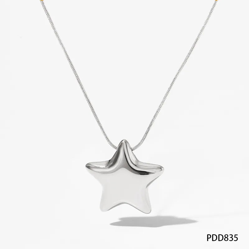 304 Stainless Steel Star Necklace