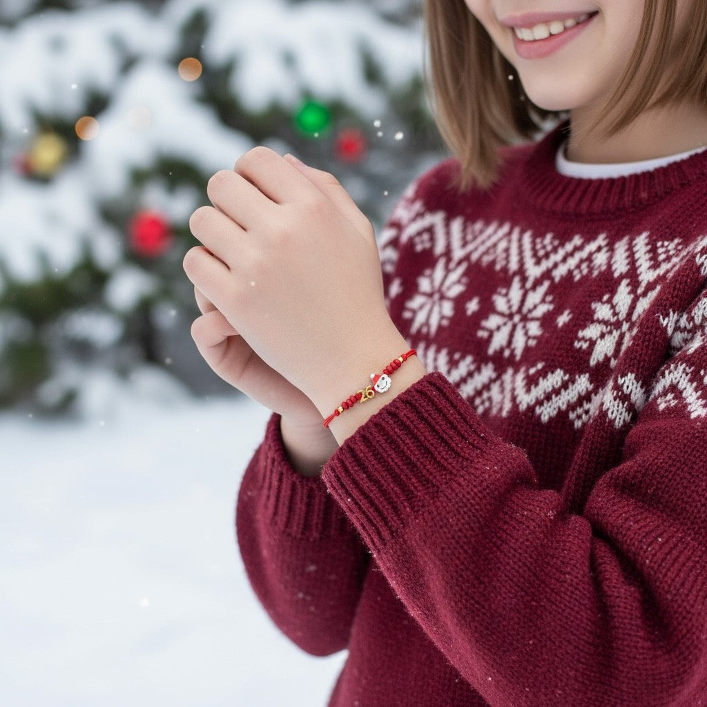 Παιδικό βραχιόλι γούρι 2026 με Άγιο Βασίλη & μεταλλικό 26 – So Cute by Dimi Wholesale