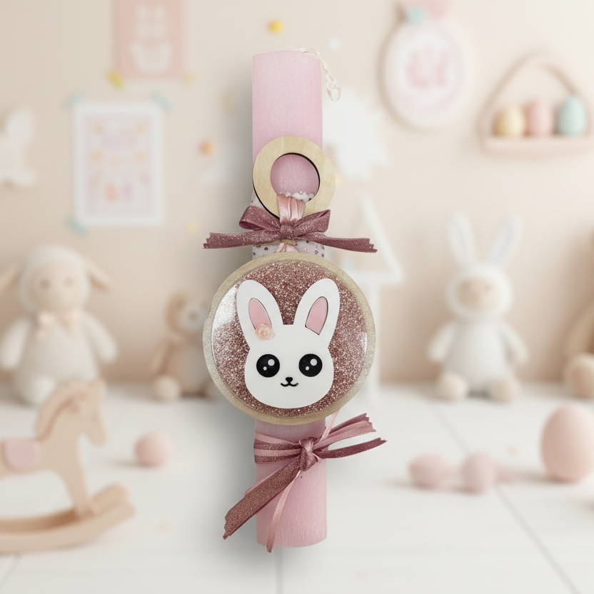 🤍✨ Λαμπάδα Ζωάκια – Κουνελάκι