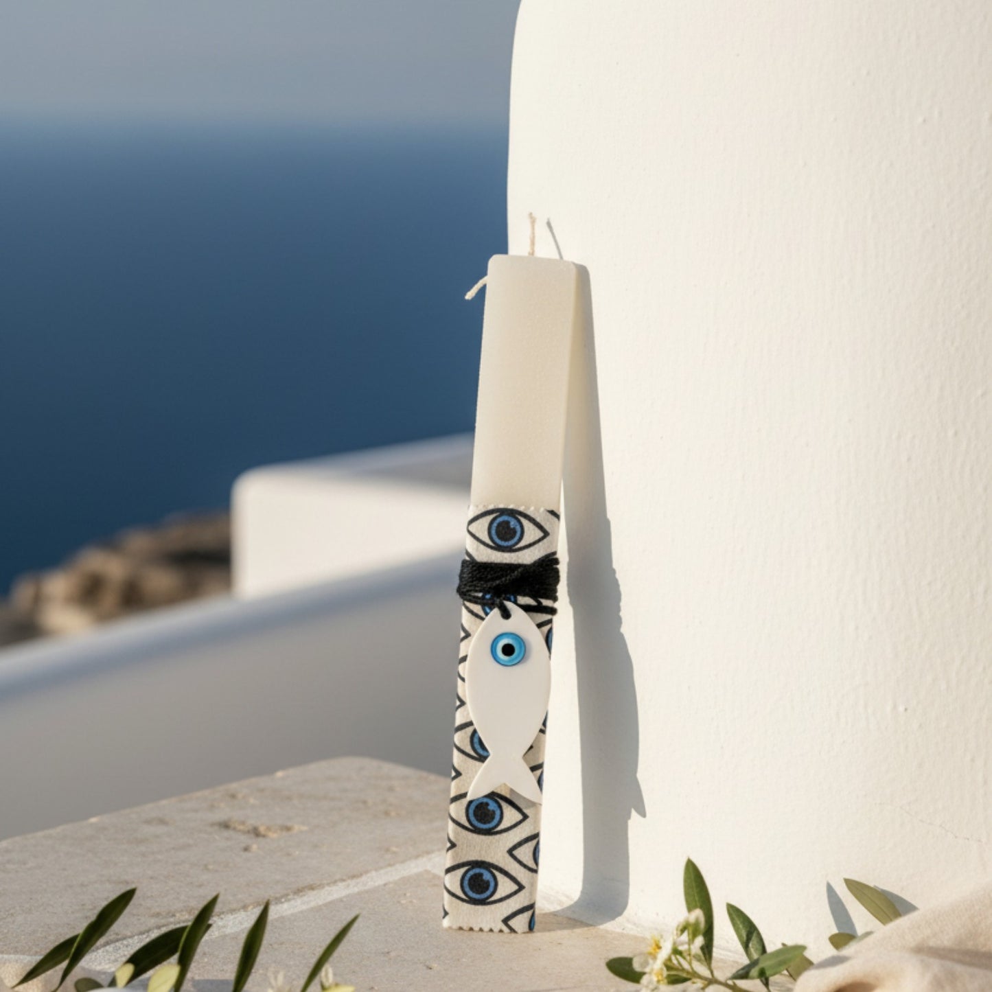 Χονδρική πασχαλινή λαμπάδα με μάτια και πλεξιγκλάς ψαράκι – So Cute by Dimi