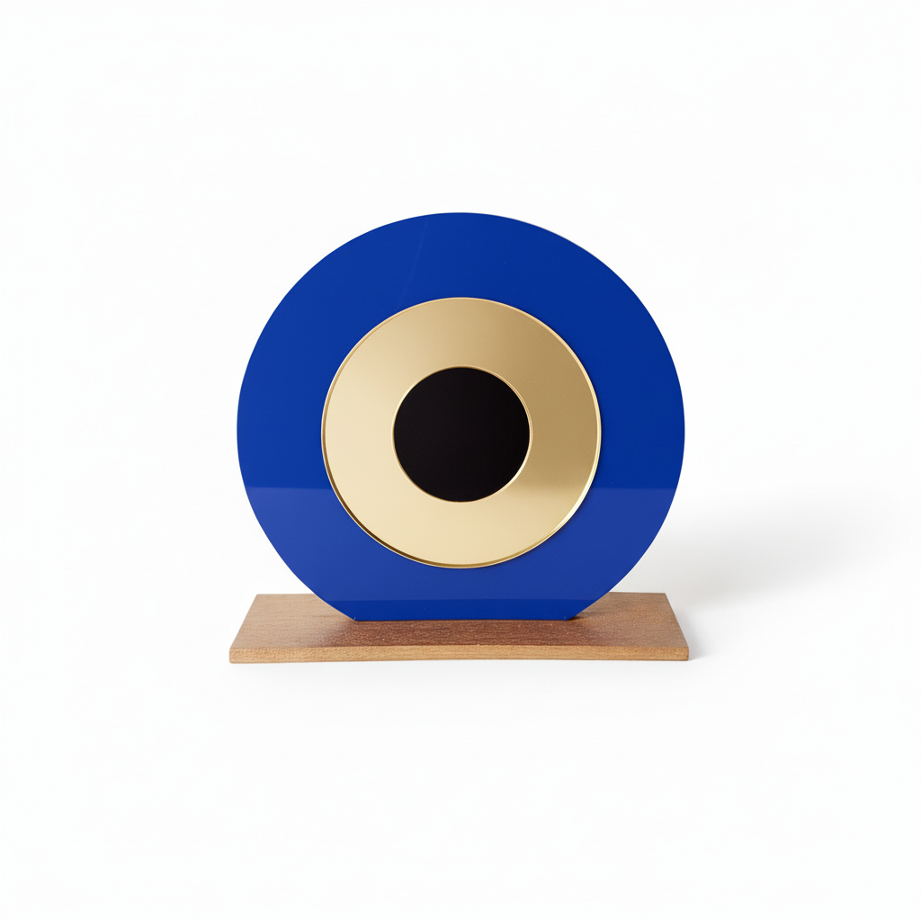 🤍✨Επιτραπέζιο Διακοσμητικό Μάτι από Πλεξιγκλάς & Καθρέφτη