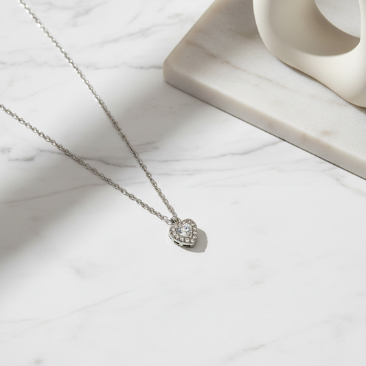 Heart sparkle necklace χονδρική από ανοξείδωτο ατσάλι So Cute by Dimi