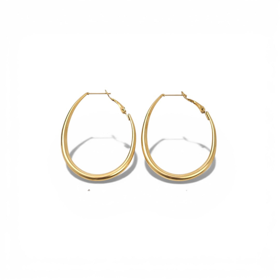 ⚡🚚 Sleek Oval Hoops 4 cm
