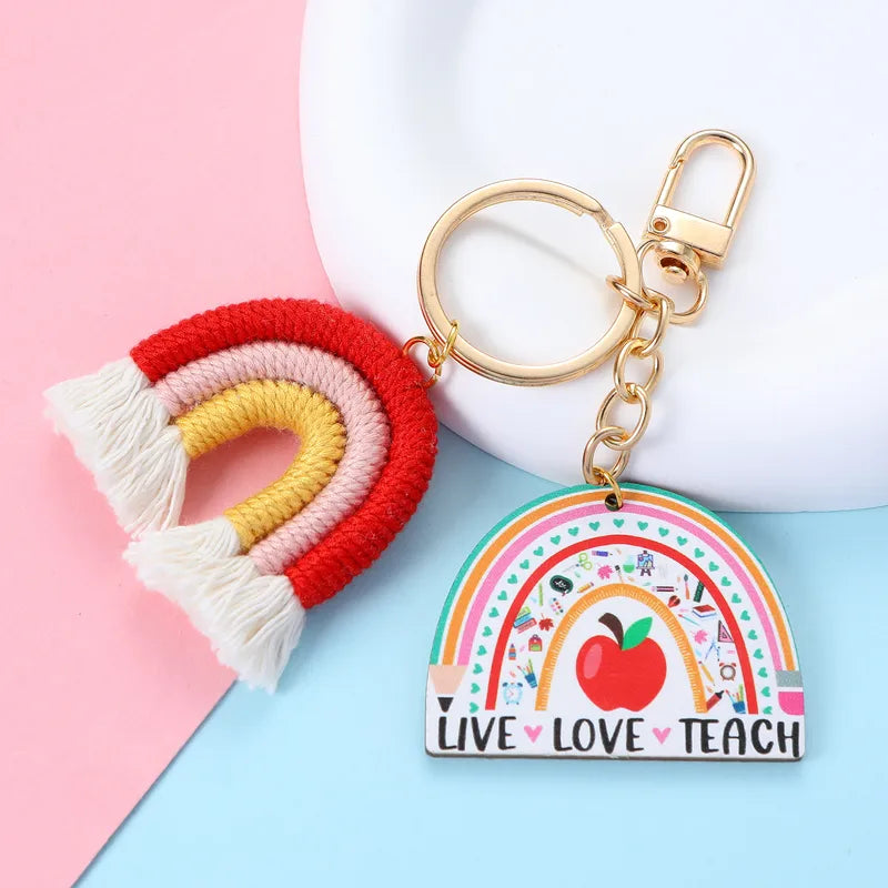 Best Teacher Asymmetrical Keychain