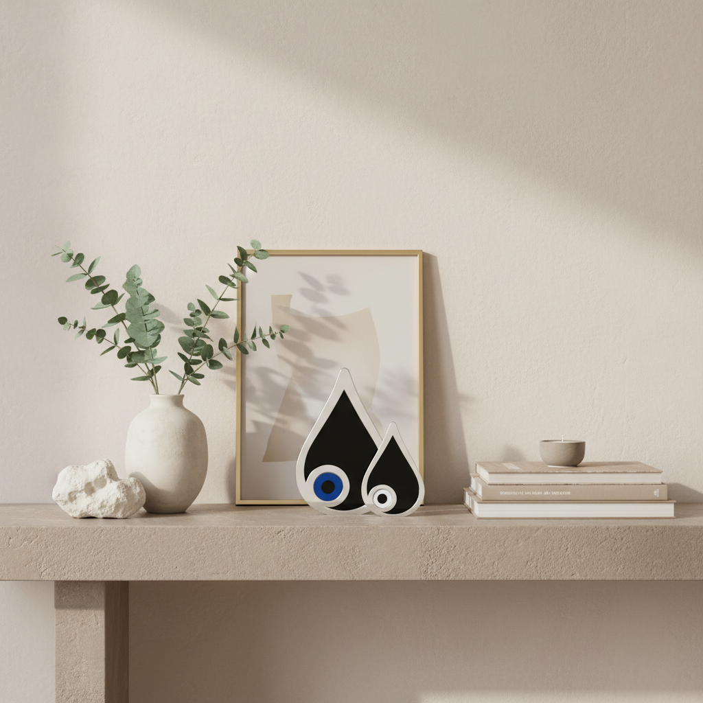 Γούρι μάτι δάκρυ plexiglass χρυσό ή ασημί χονδρικής – So Cute by Dimi