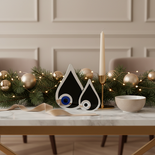 Γούρι μάτι δάκρυ plexiglass χρυσό ή ασημί χονδρικής – So Cute by Dimi