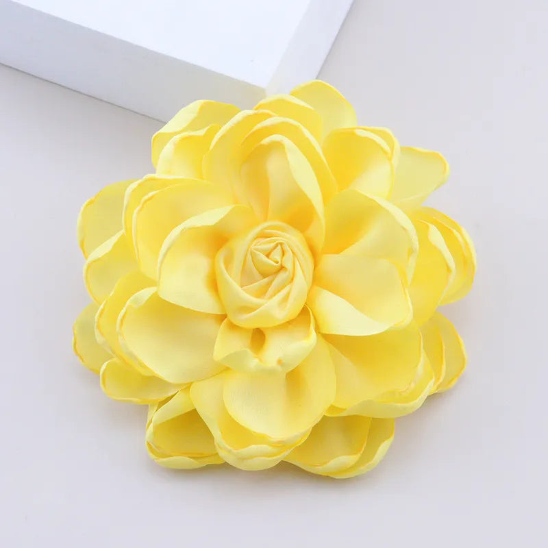 Κομψό Flower Satin Unisex Corsage, συσκευασία των 6 