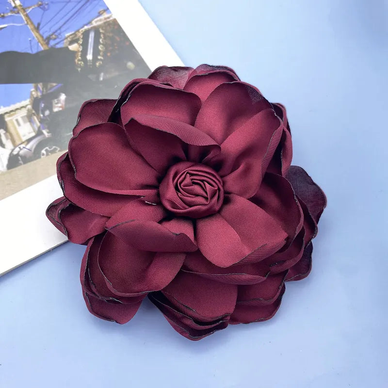 Κομψό Flower Satin Unisex Corsage, συσκευασία των 6 