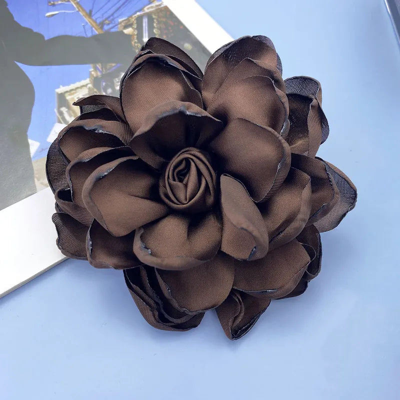 Κομψό Flower Satin Unisex Corsage, συσκευασία των 6 