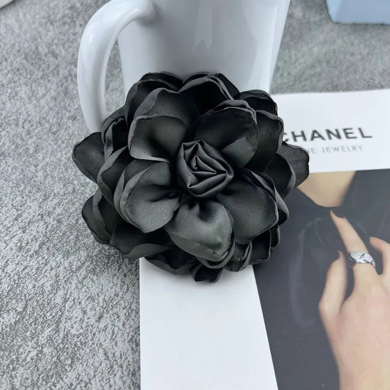 Κομψό Flower Satin Unisex Corsage, συσκευασία των 6 