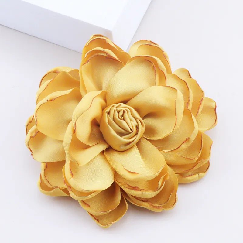 Κομψό Flower Satin Unisex Corsage, συσκευασία των 6 