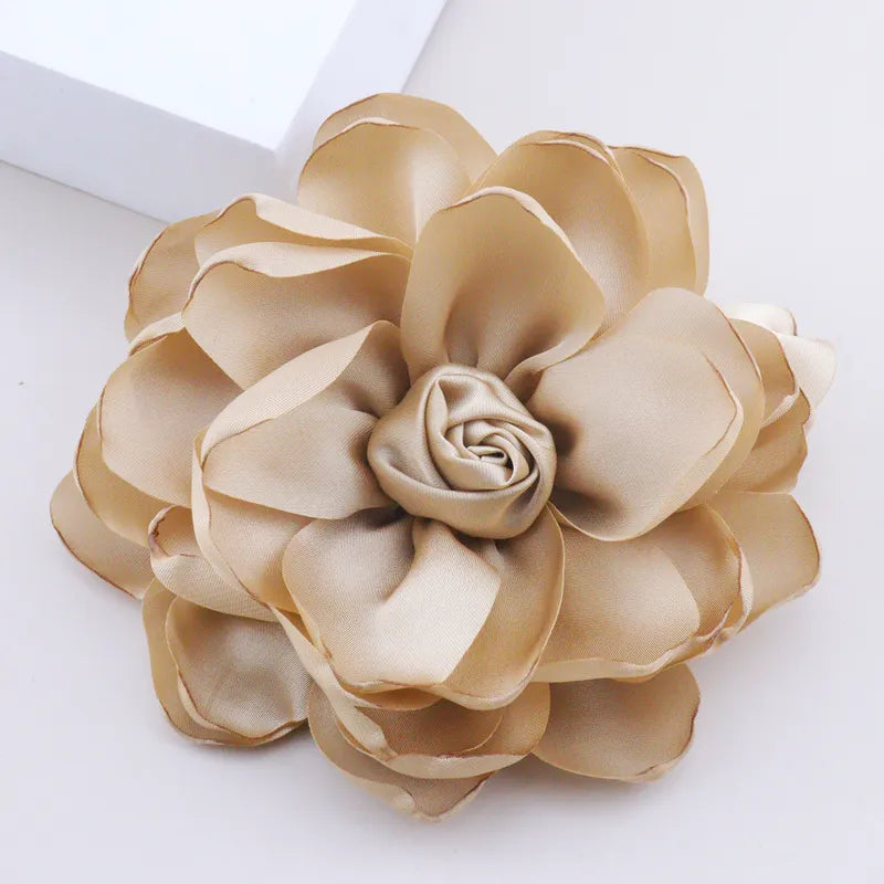 Κομψό Flower Satin Unisex Corsage, συσκευασία των 6 