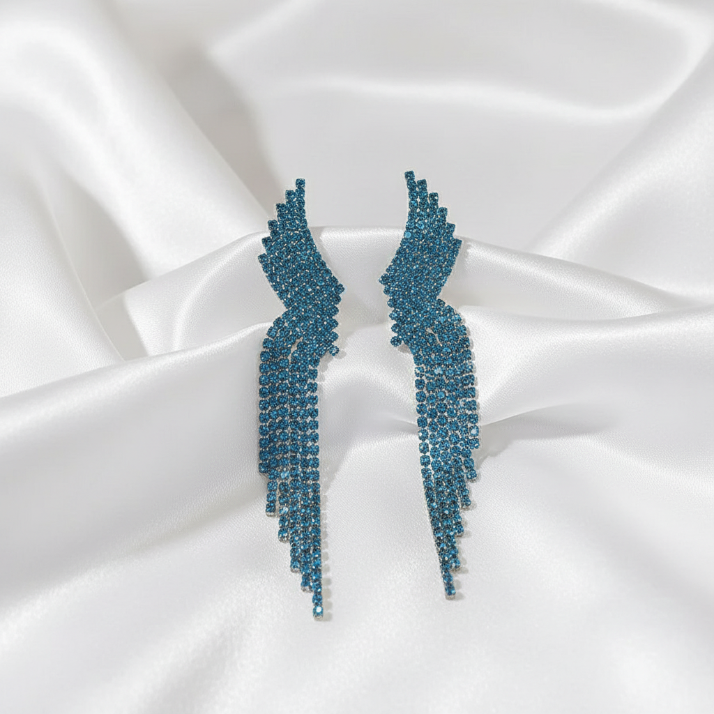 💎🕒 Holiday Night – Crystal Cascade Earrings