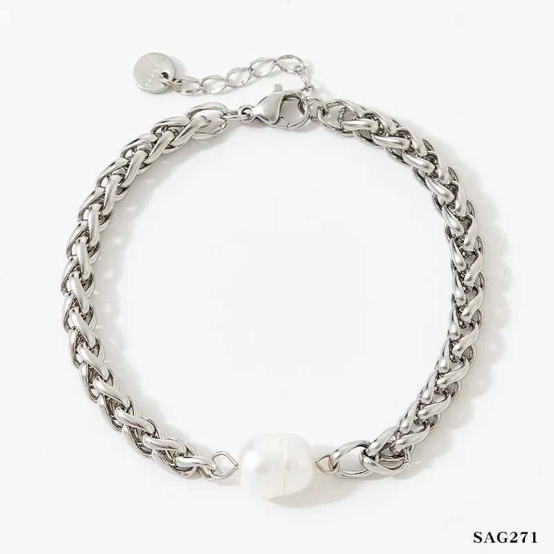 Fashion Pearl Stainless Steel Bracelet