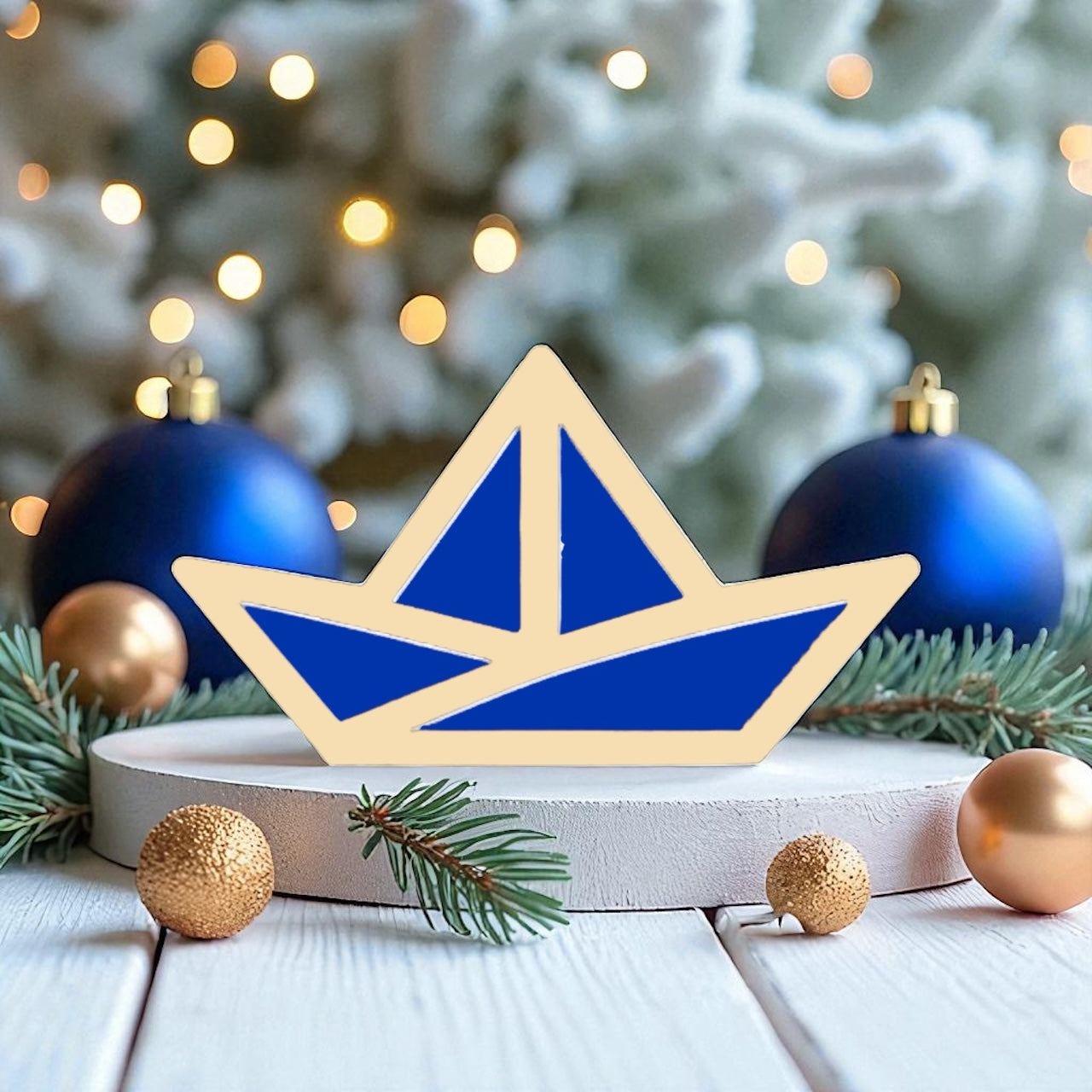 Γούρι καραβάκι plexiglass καθρέφτης με περίγραμμα – So Cute by Dimi Wholesale