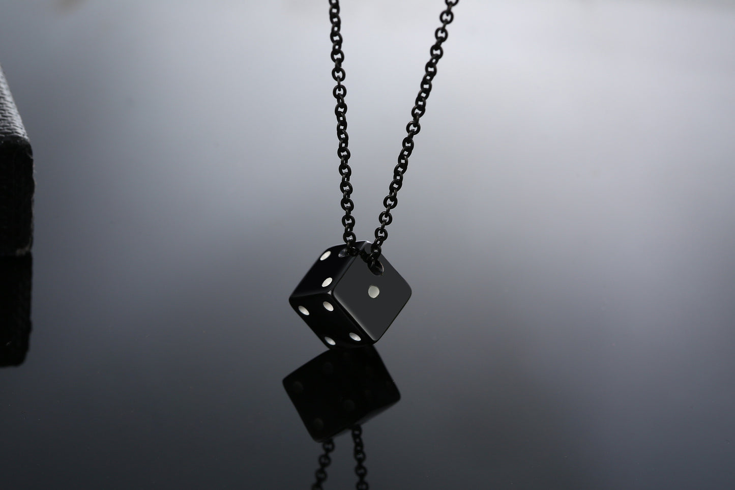 Dice Stainless Steel Pendant Necklace