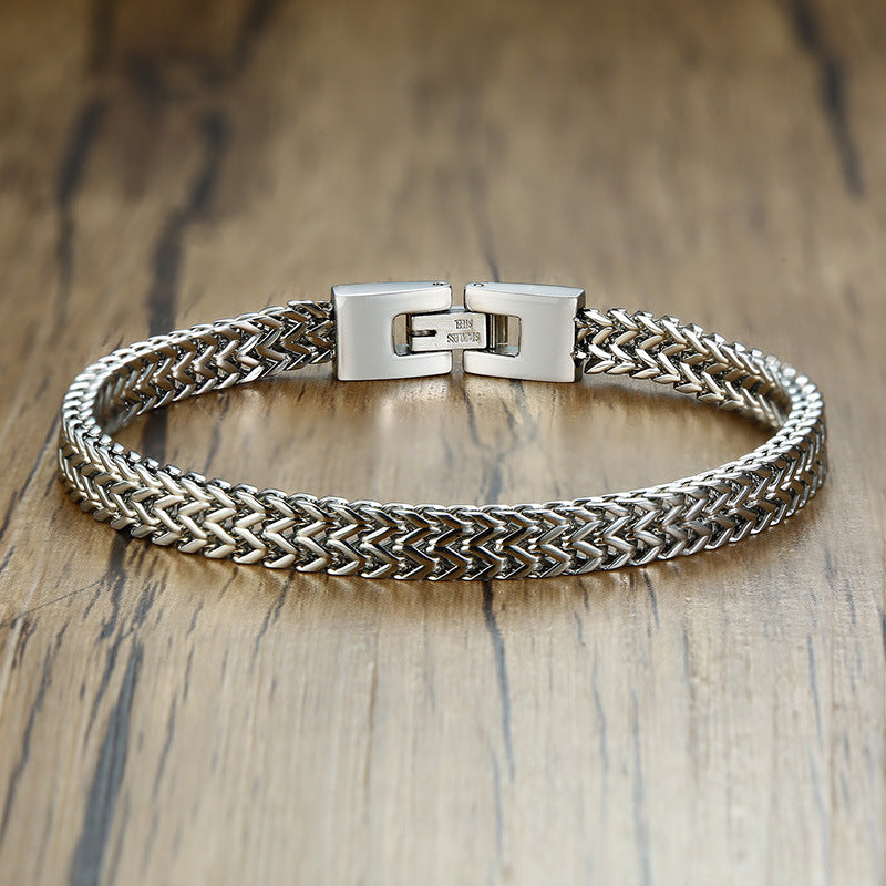 Geometric Stainless Steel Bracelets