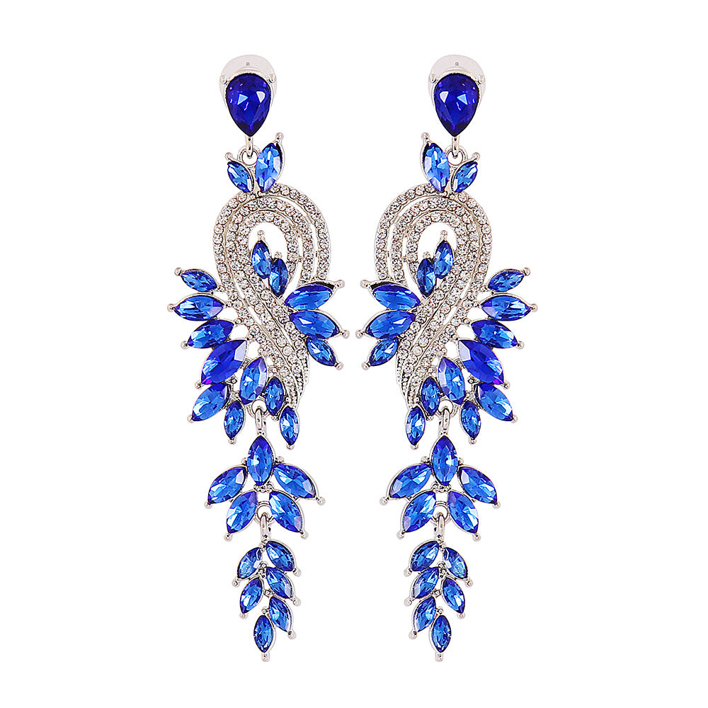 Fashion Geometric Arylic Rhinestones Women'S Earrings