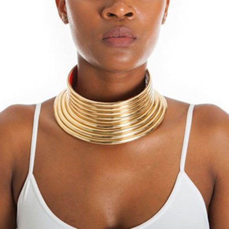 African Style Geometric Women'S Choker made by Plastic, pack of 2 pieces