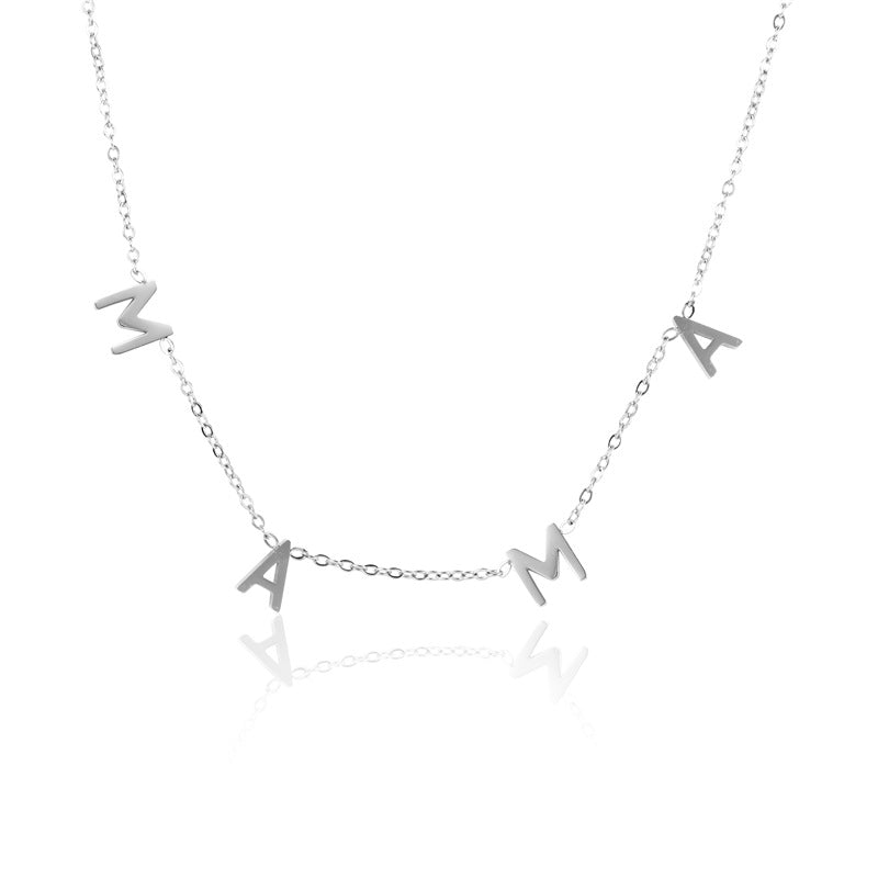 Fashion Letter Stainless Steel Plating Necklace