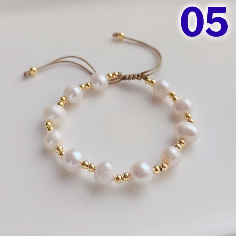 Fashion Smile Face Pearl Wholesale Bracelets