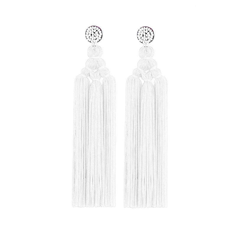 Original Design Tassel Dacron Thread Seed Bead Women's Drop Earrings