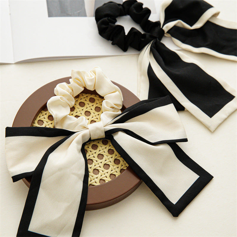 Simple Style Bow Knot Cloth Hair Tie, pack of 2 pieces